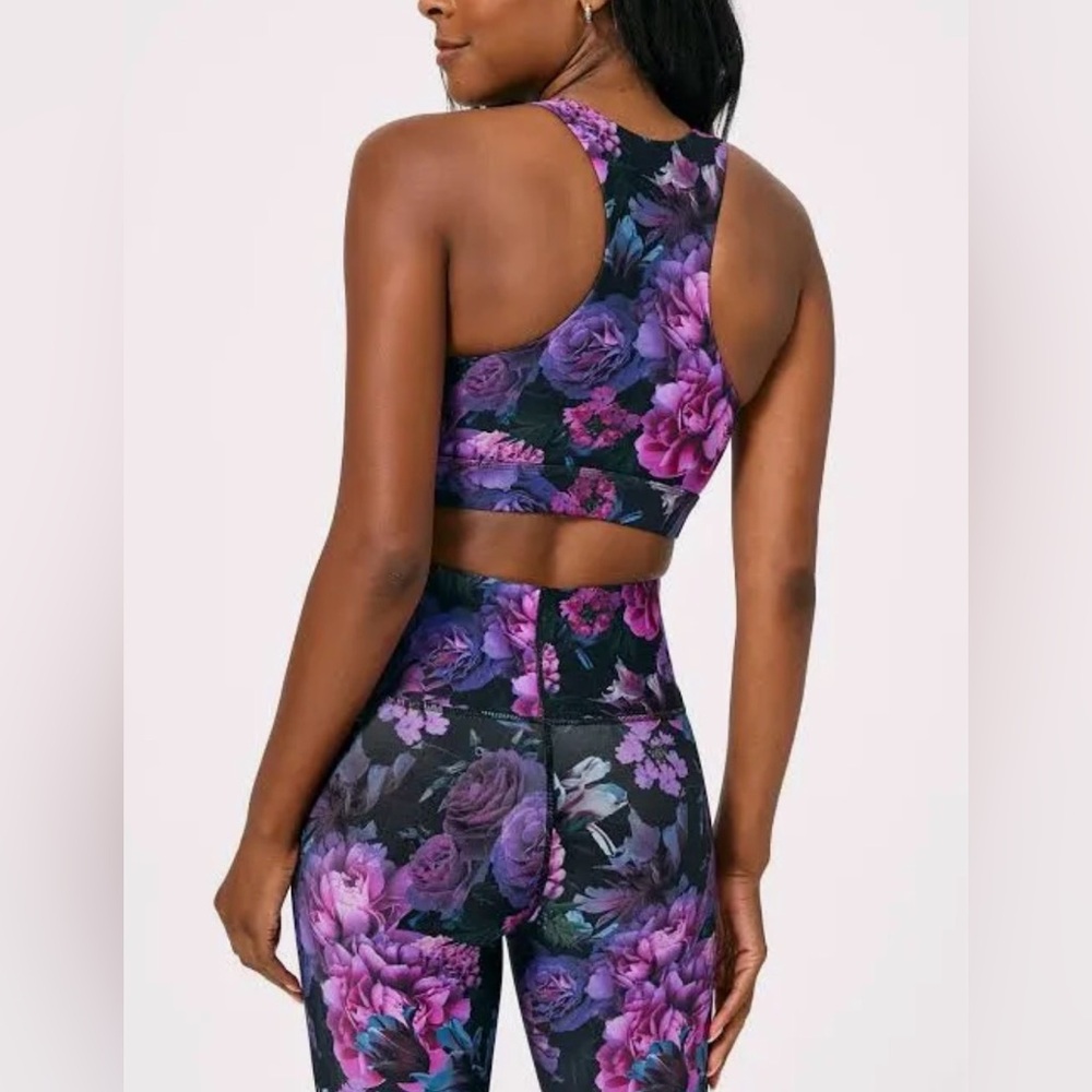 Terez DuoKnit Activewear - Leggings in FLORAL NOIR - Picture 7 of 8